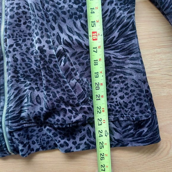 Style & Co Sport Leopard Pattern Zip-up Blazer - Picture 5 of 8